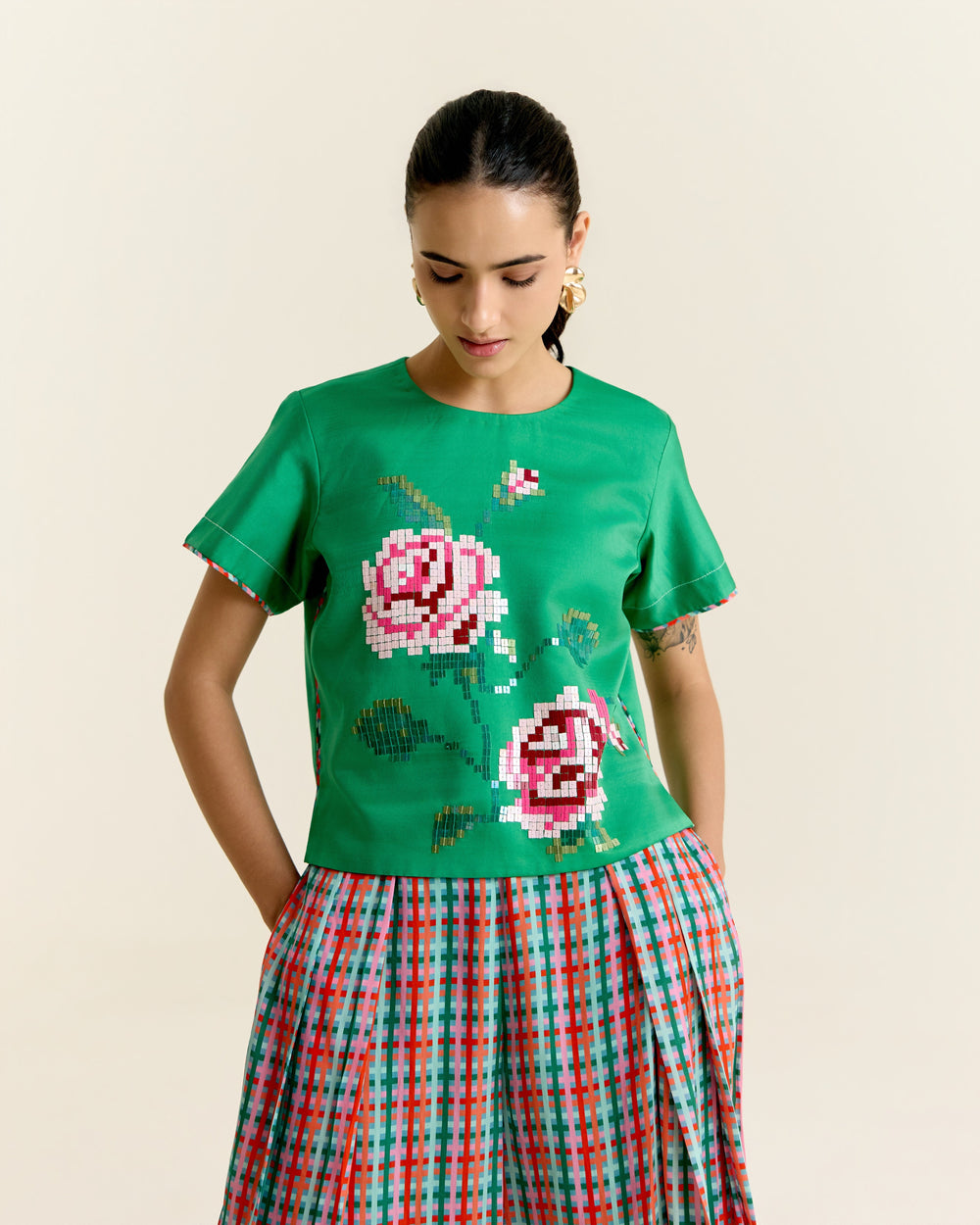 Mint Crop Top