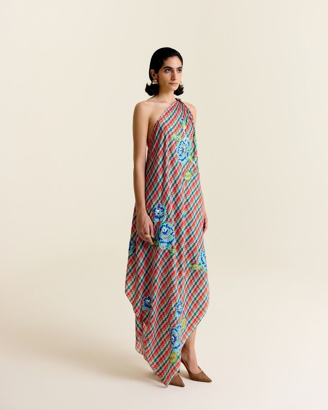 Mint One Shoulder Dress
