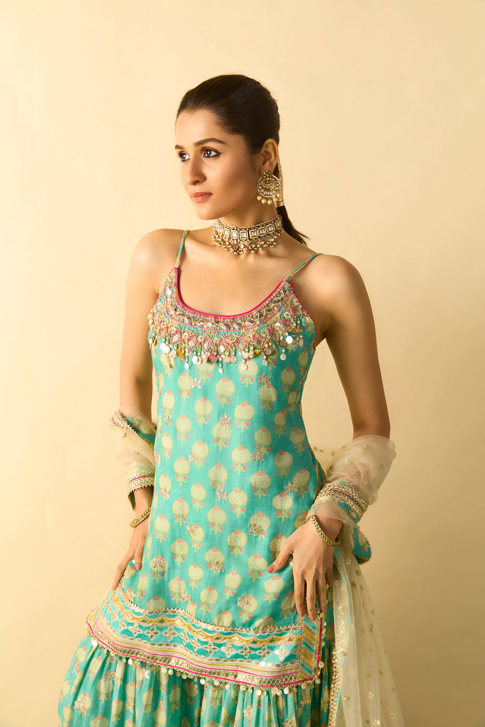 Ravina Strappy Sharara Set