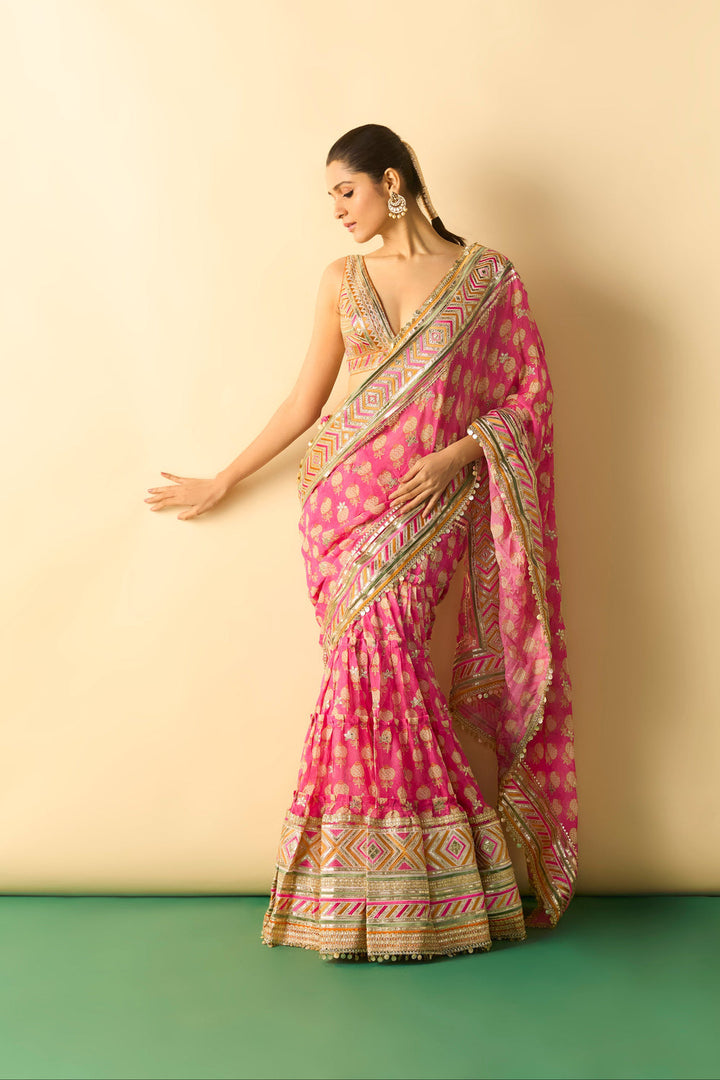 Jasleen Saree Set