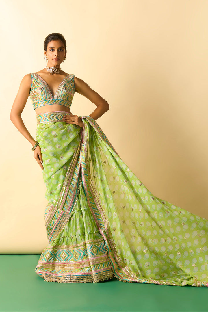 Jasleen Saree Set