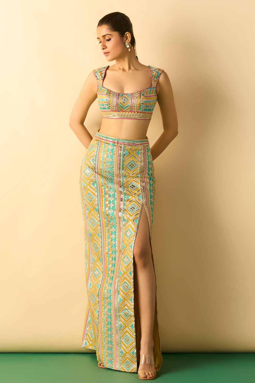 Kashvi Slit Skirt Set