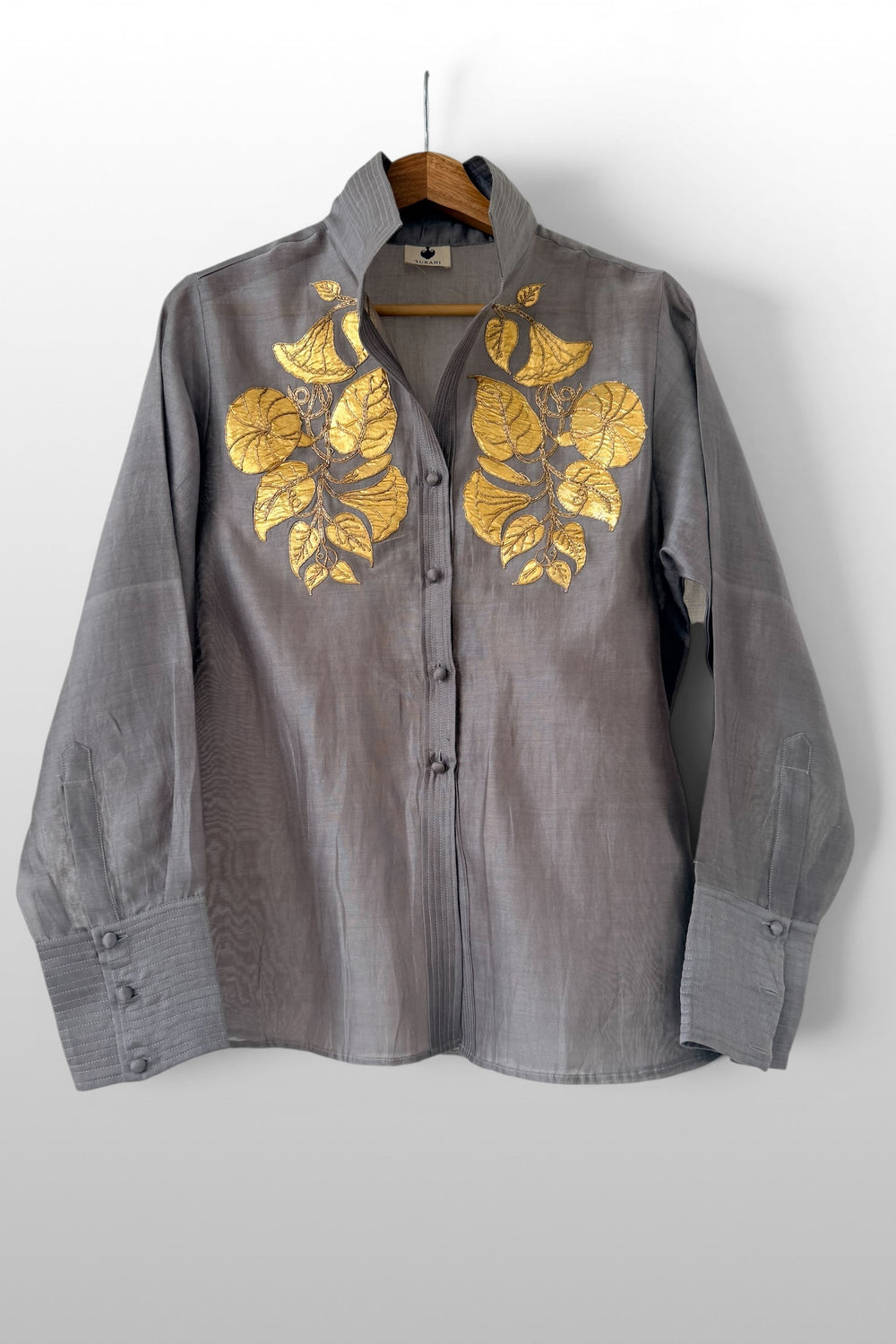 Steel Grey Botanica Gotapatti shirt
