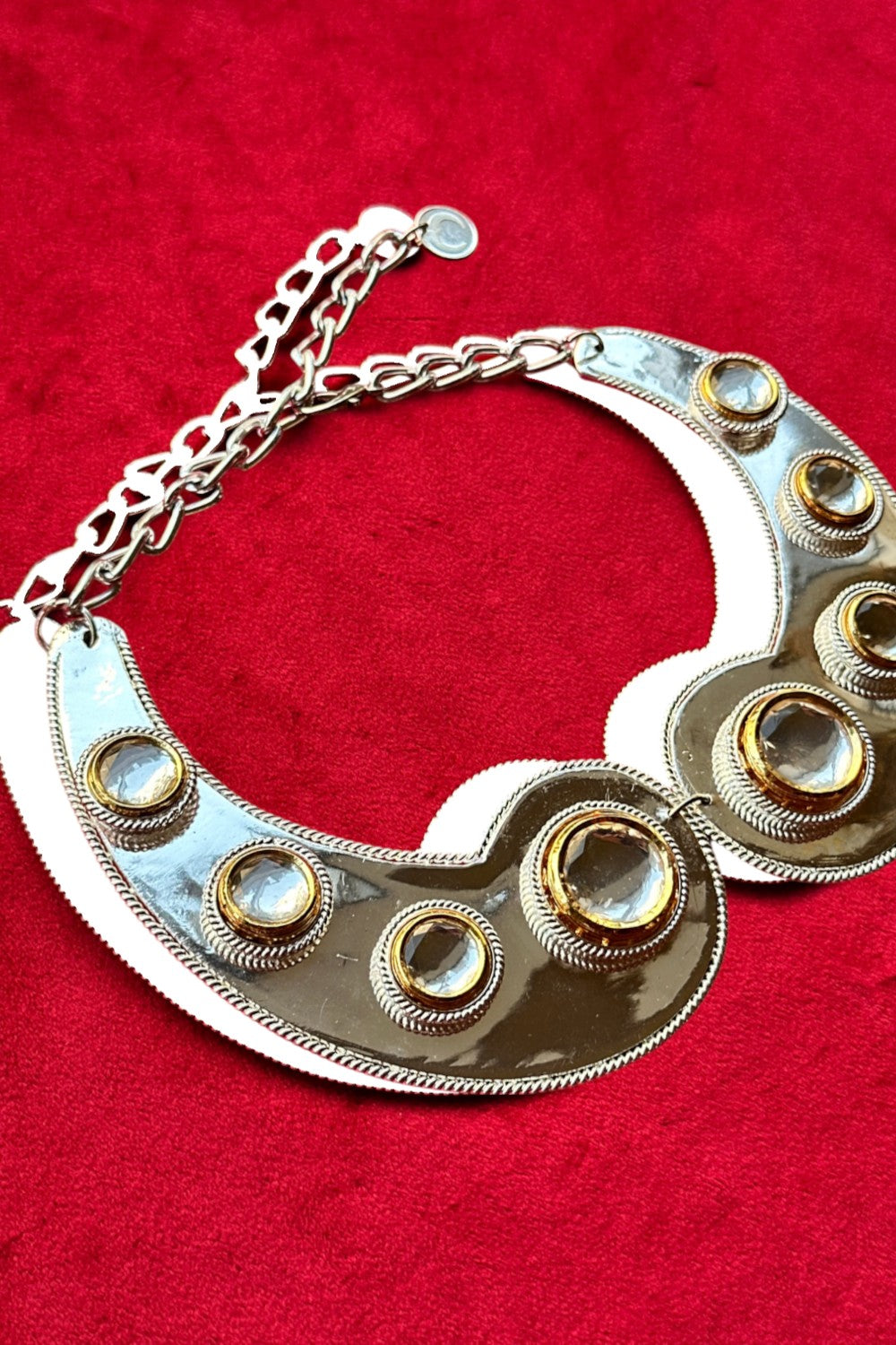 Polki Curl Collar Necklace