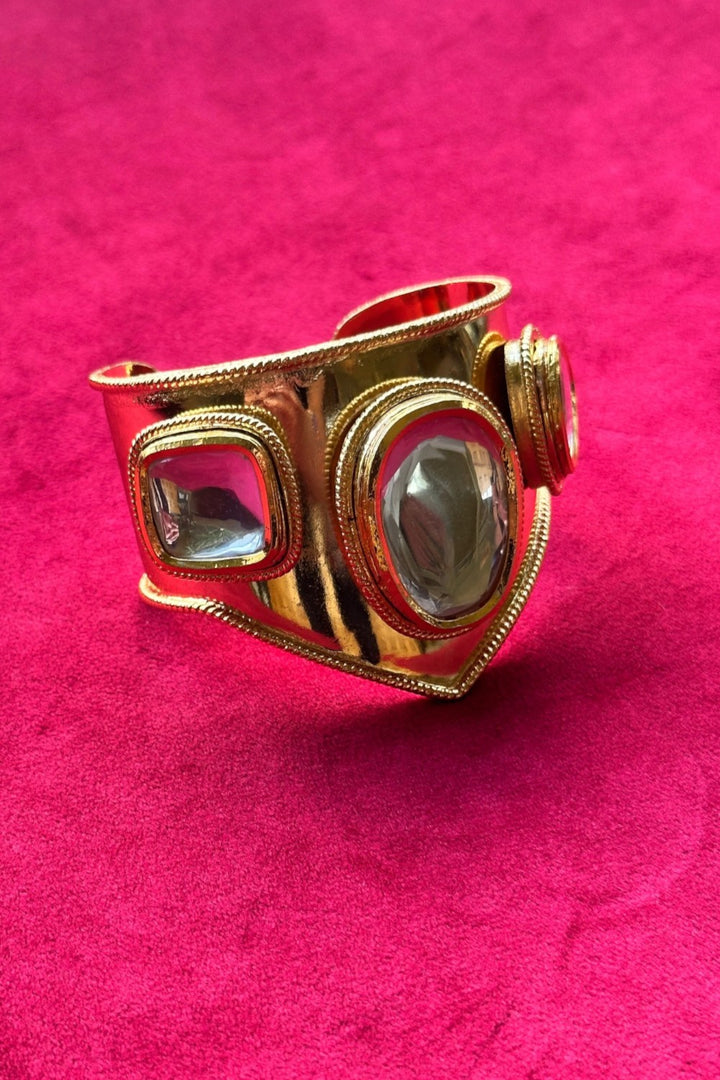 Polki Wonder Woman Handcuff Gold