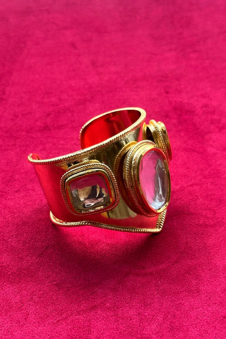 Polki Wonder Woman Handcuff Gold