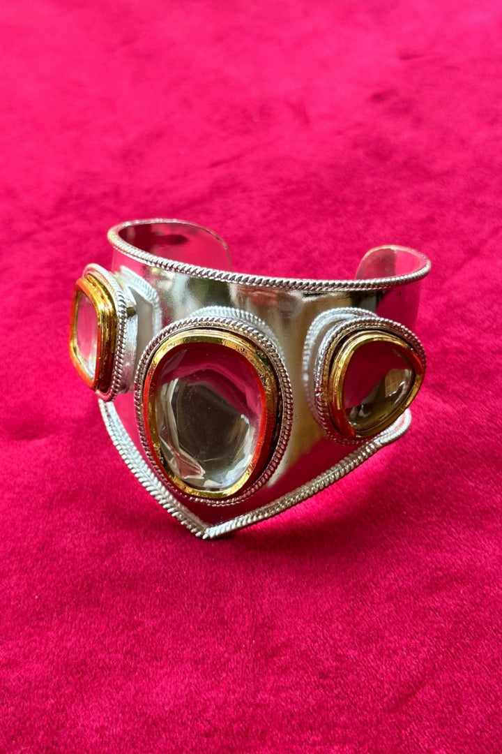 Polki Wonder Woman Handcuff Silver