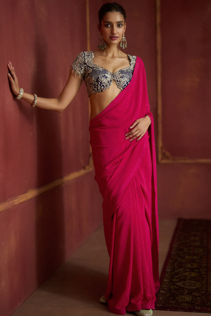 Pink Saree Set