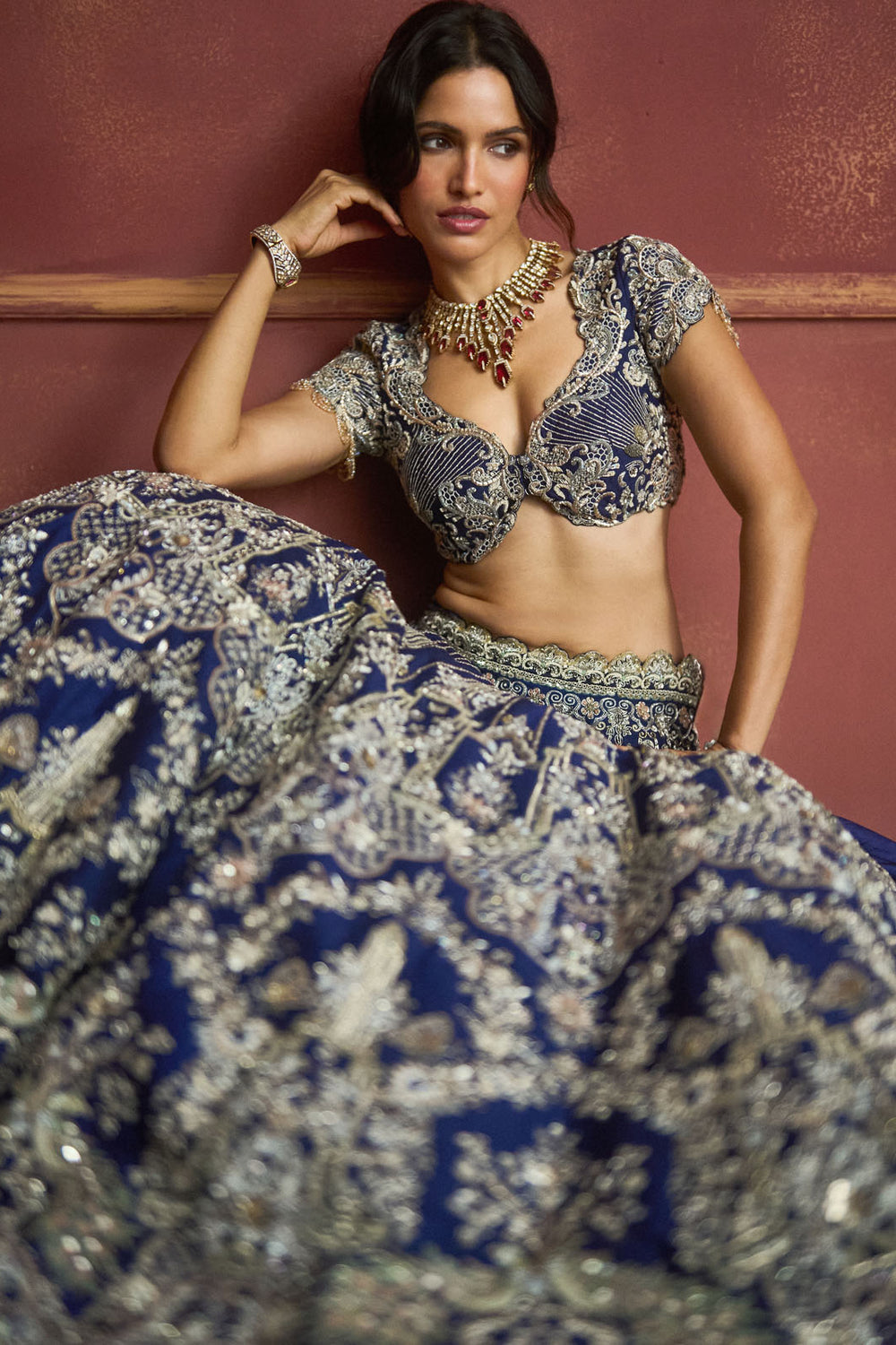 Purple Lehenga Set