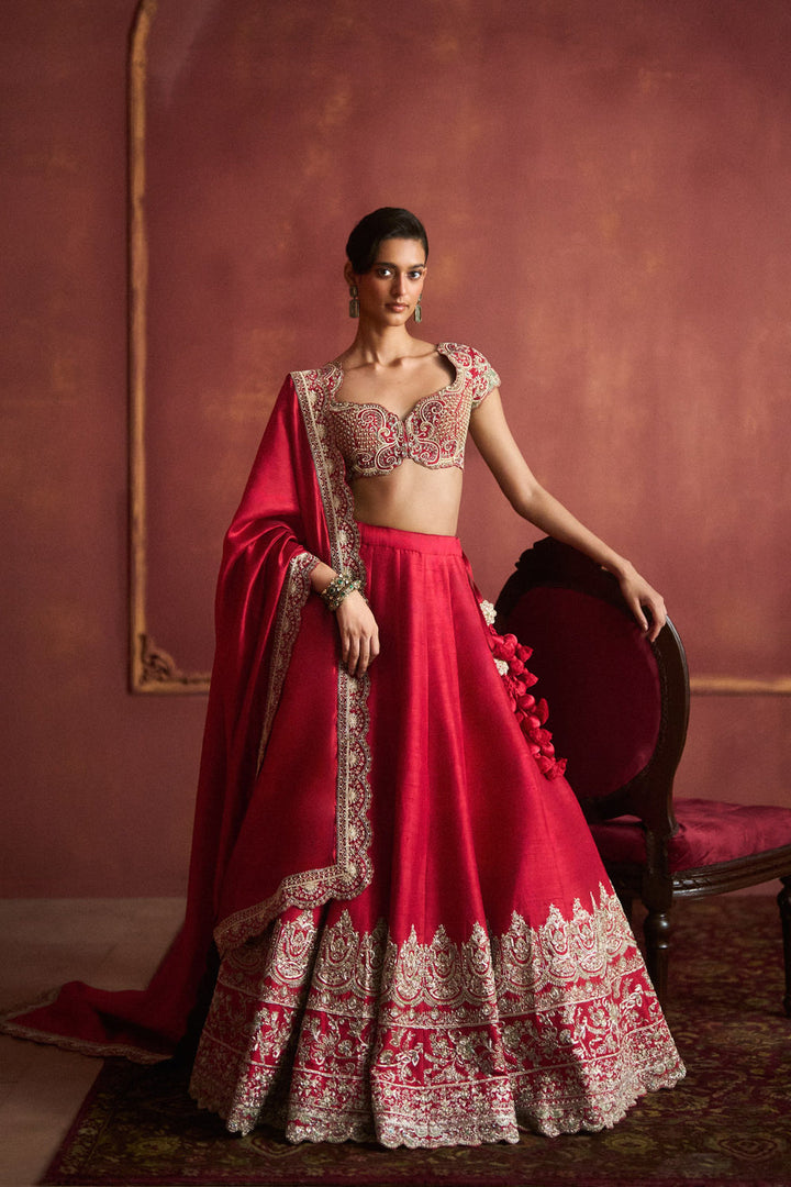 Red Lehenga Set