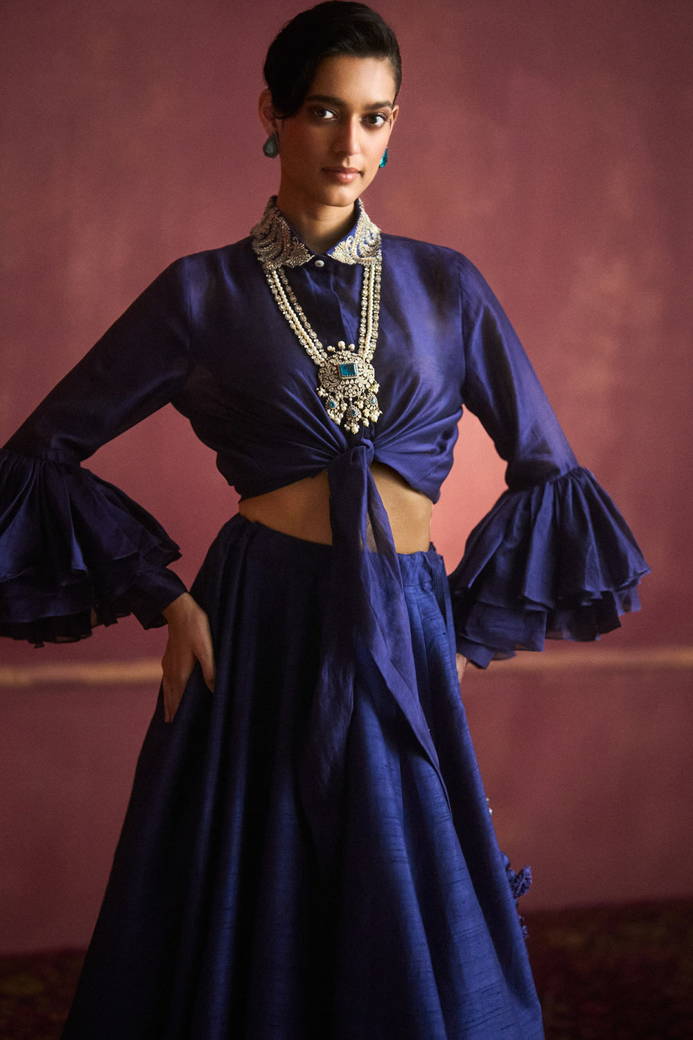 Purple Lehenga Set