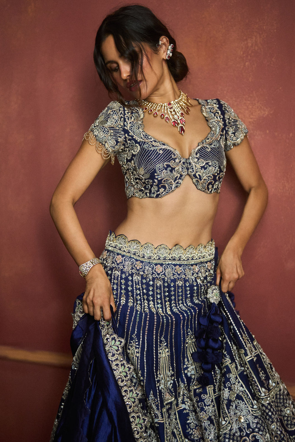 Purple Lehenga Set