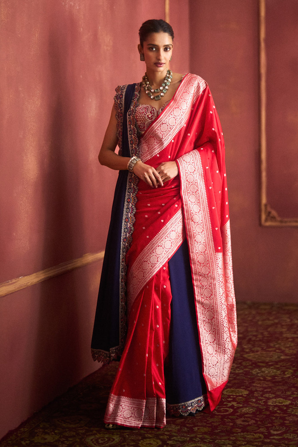 Red Banarasi Saree