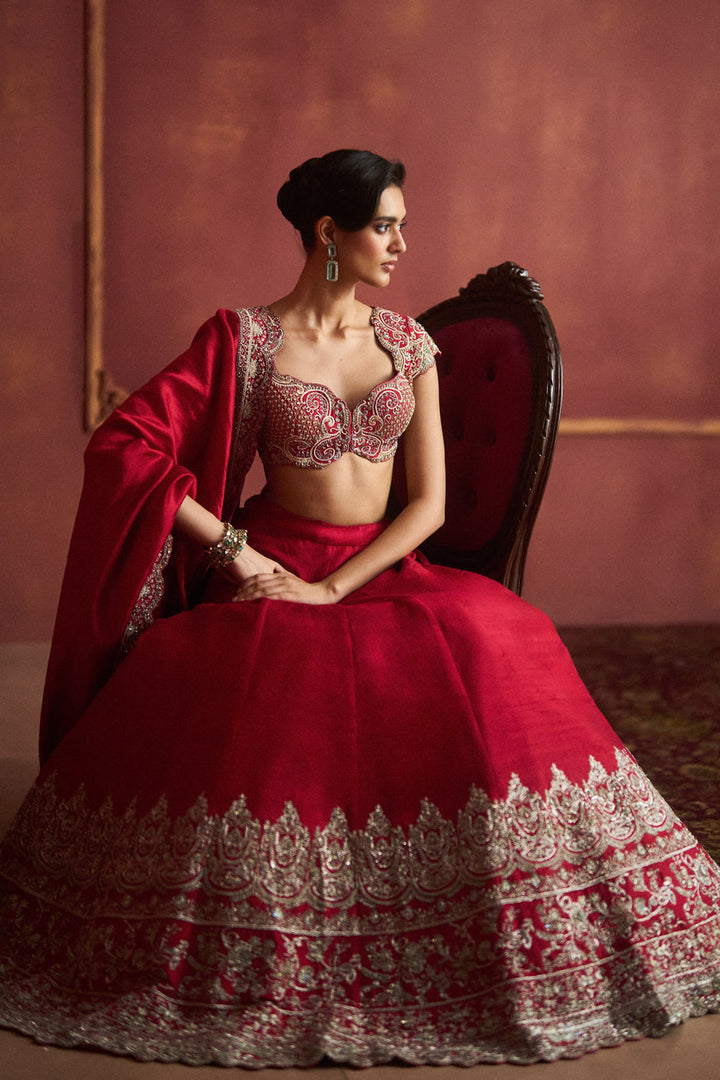 Red Lehenga Set
