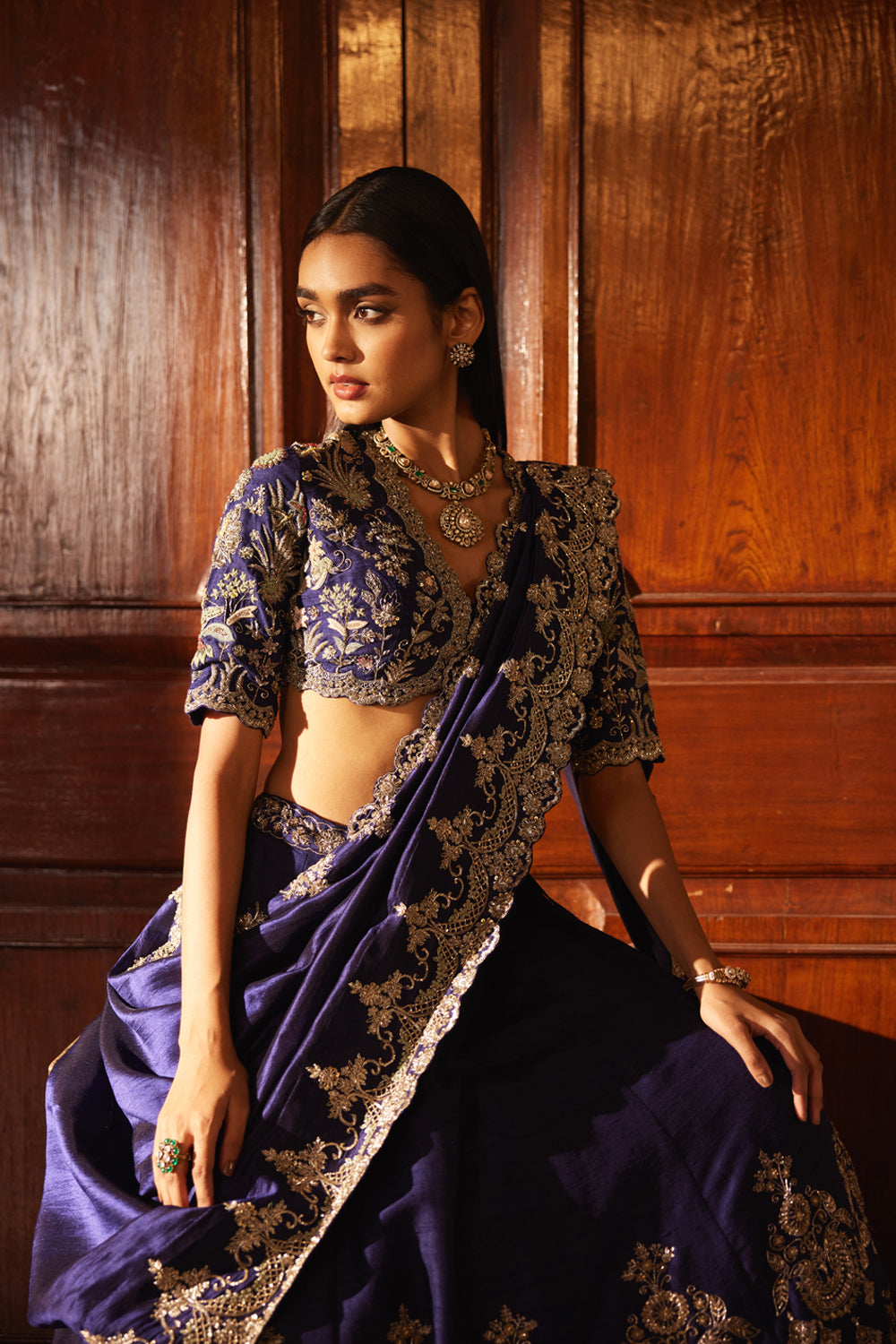 Purple saree set – JayantiReddy