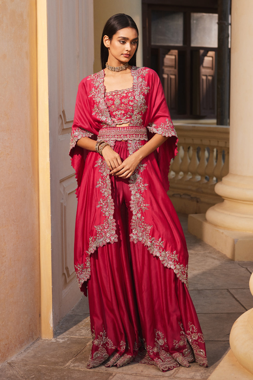 Rani Pink Kurta & Sharara Set