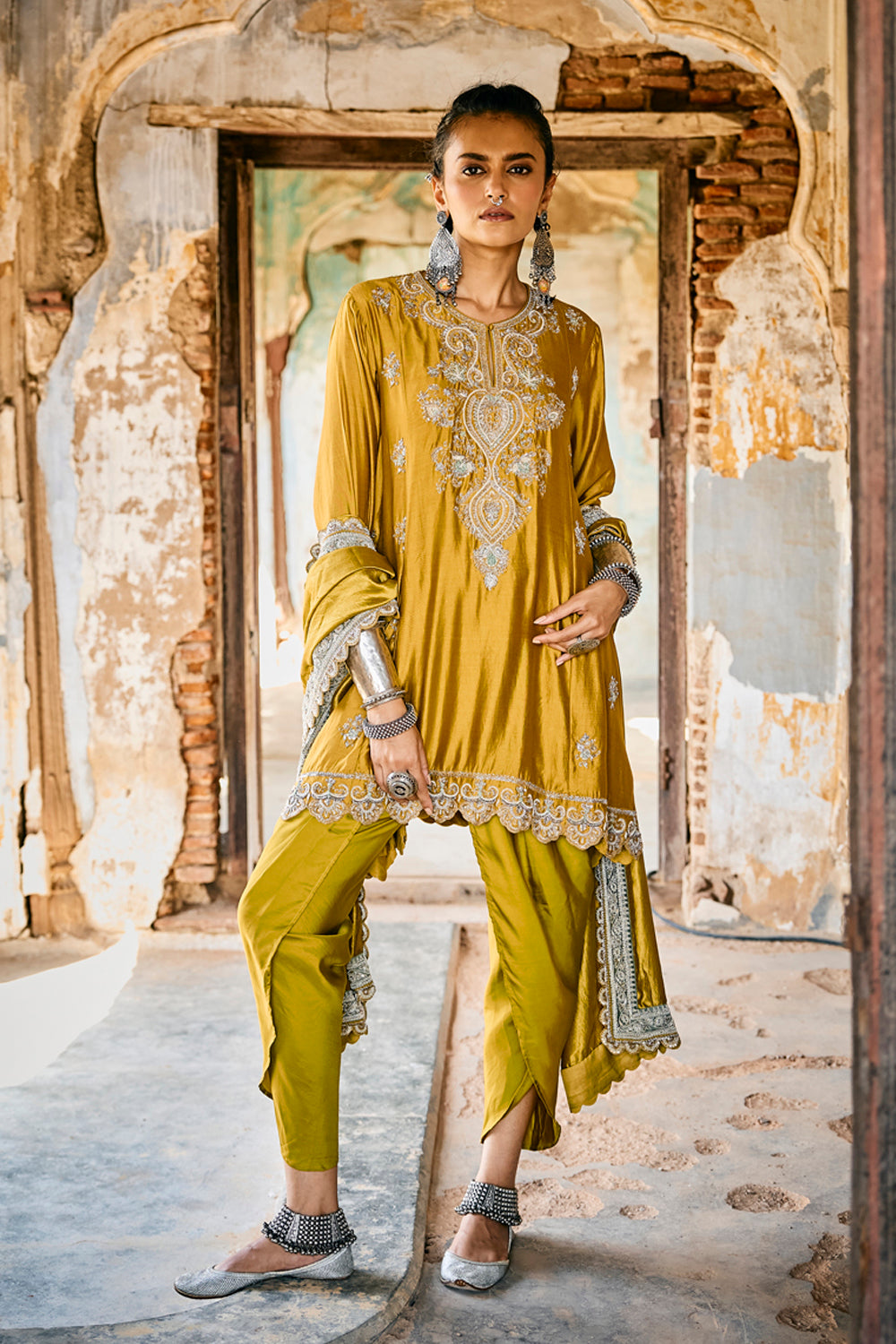 Mustard Tunic Set