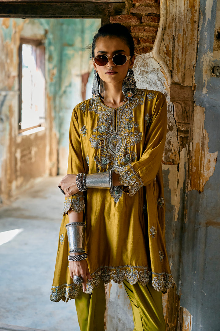 Mustard Tunic Set