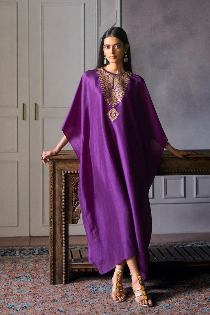 Purple Kaftan Set