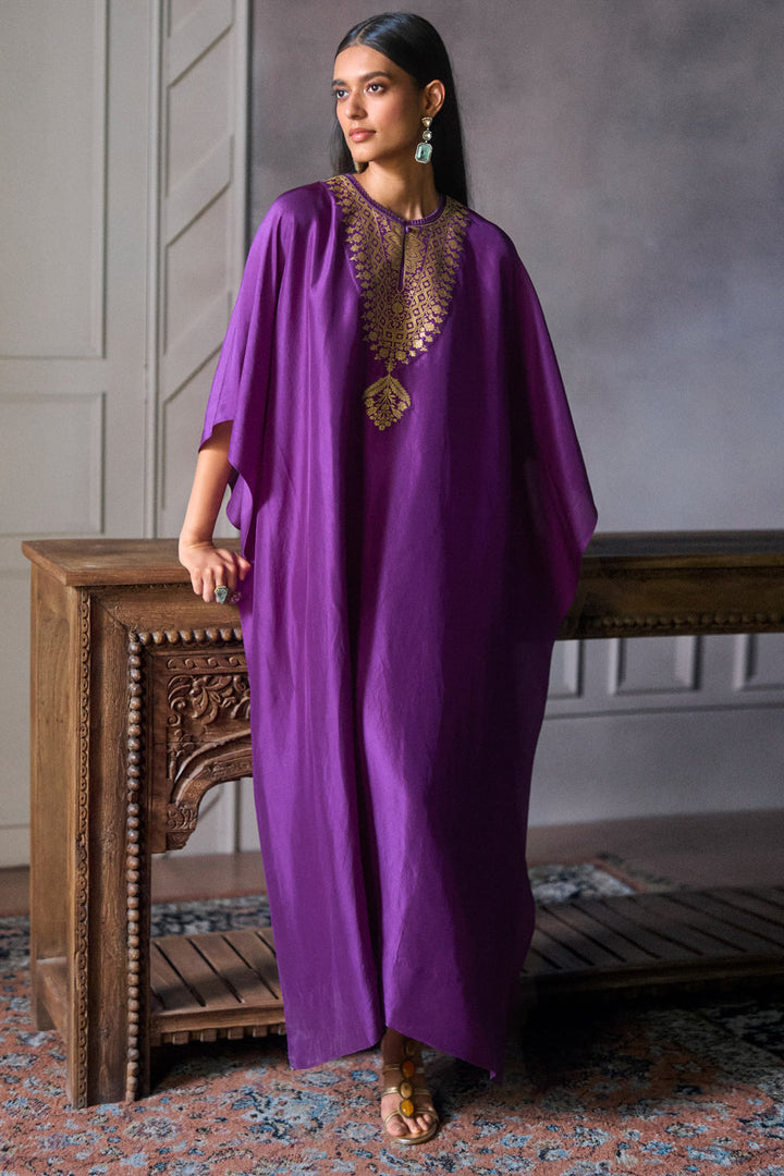 Purple Kaftan Set