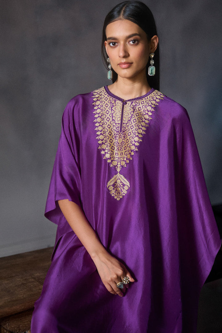 Purple Kaftan Set