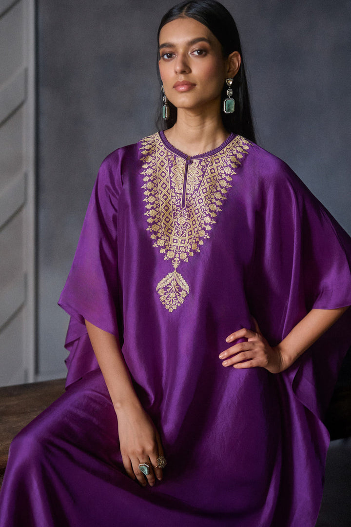Purple Kaftan Set