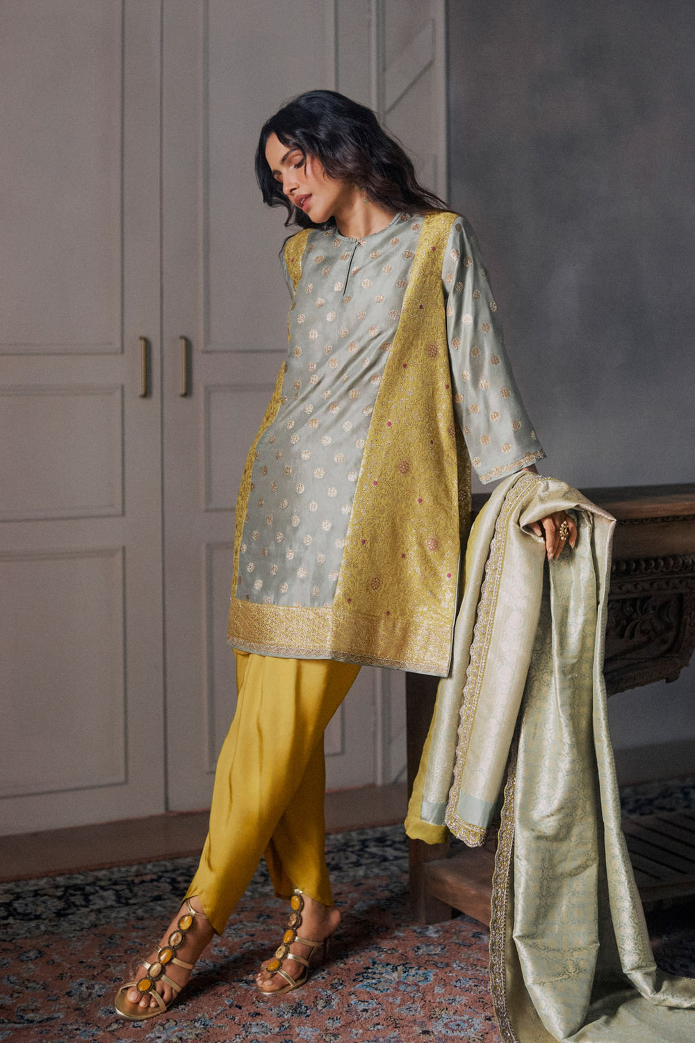 Golden Yellow Kurta Set