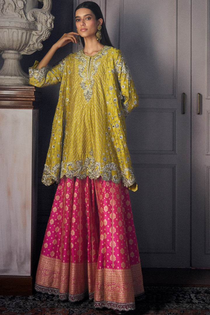 Mustard Kurta Set