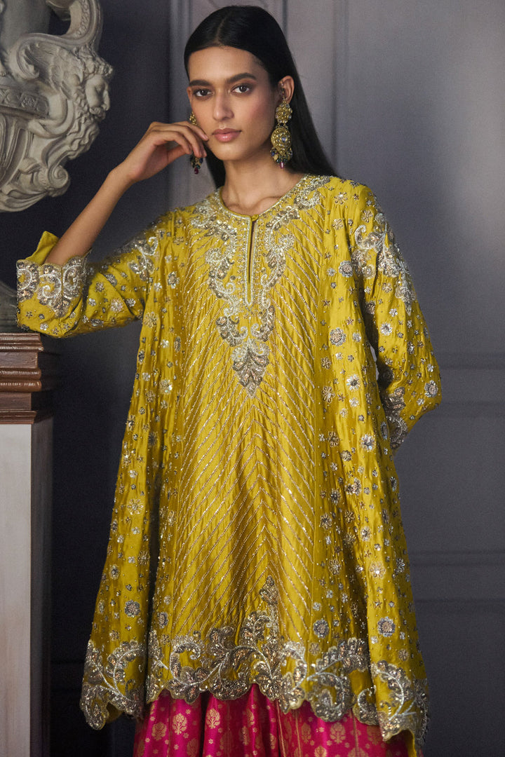 Mustard Kurta Set