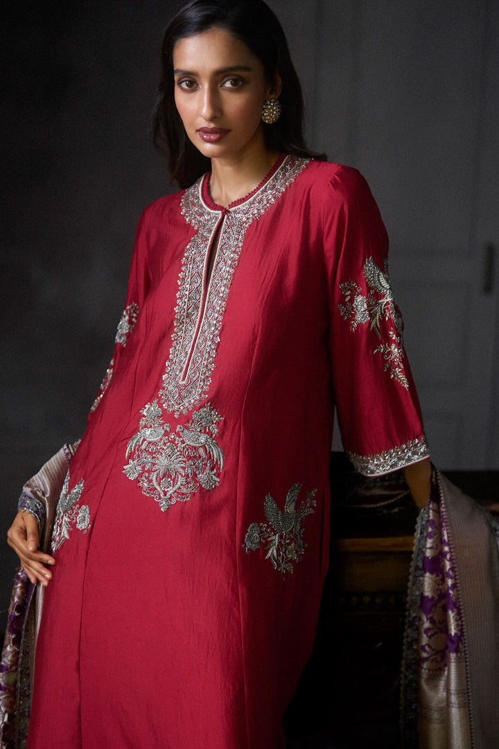 Red Kurta Set