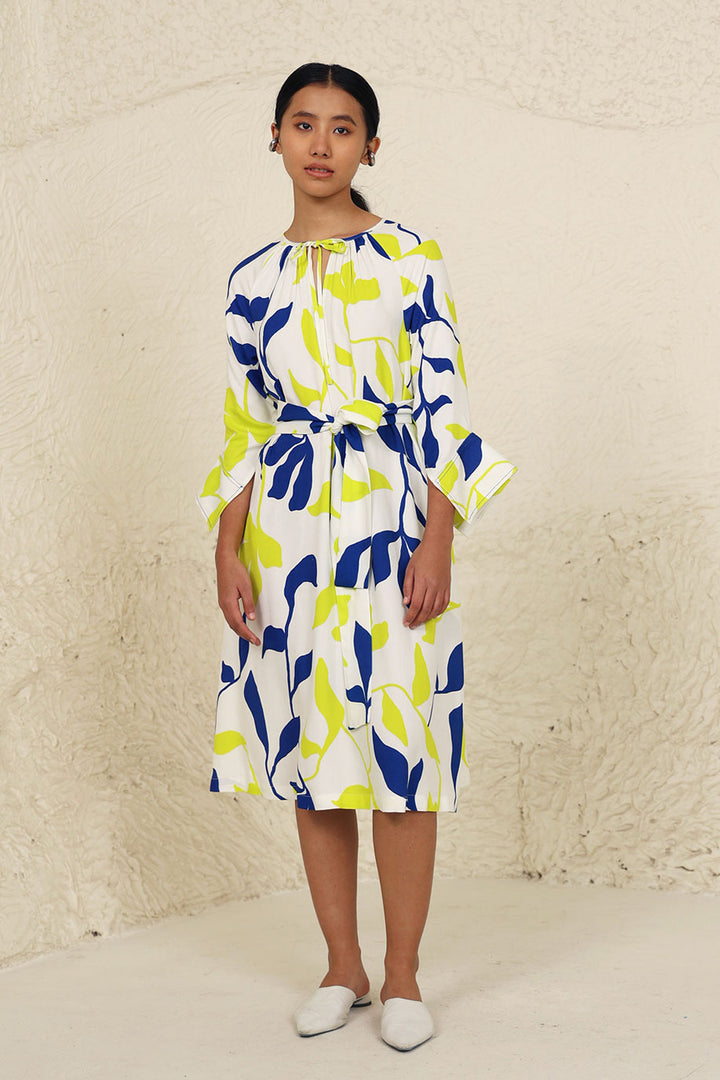 Eden Lime Print Dress