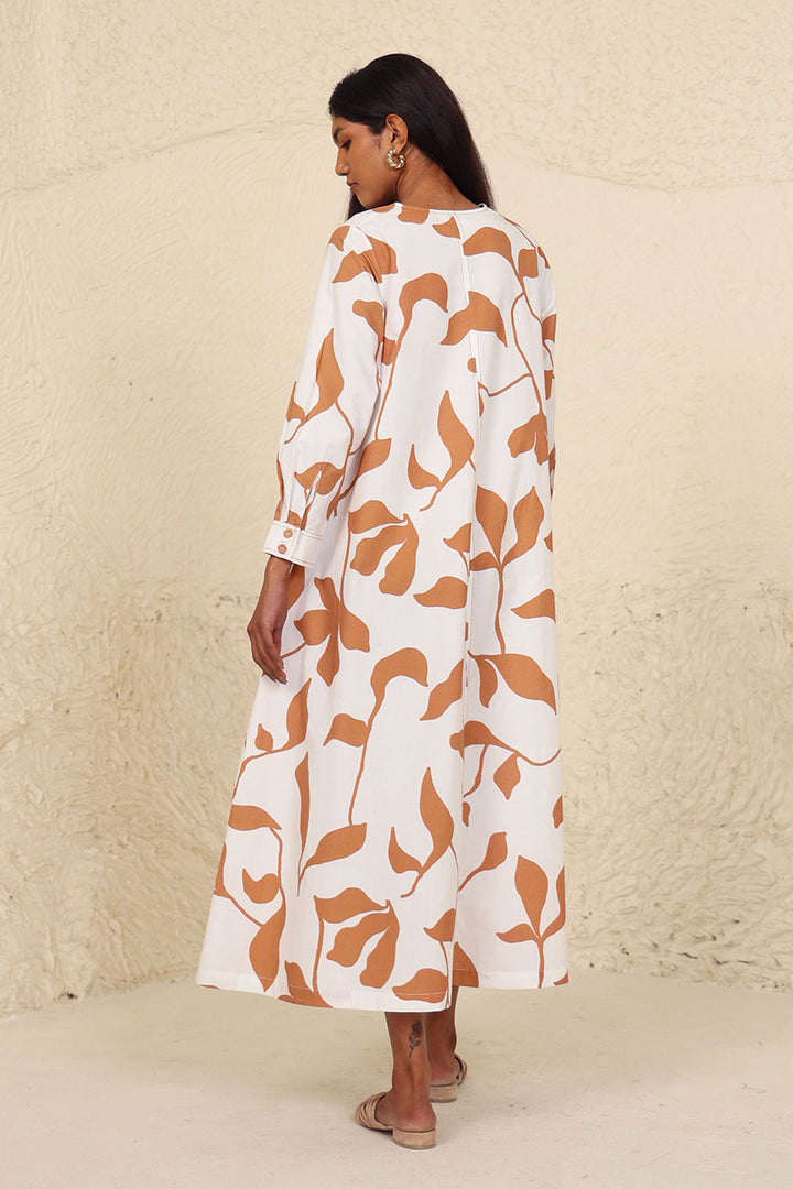 Milani Beige Print Dress