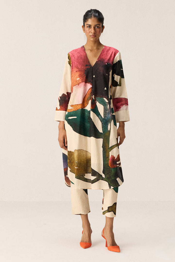 Flora Splash Kurta Set