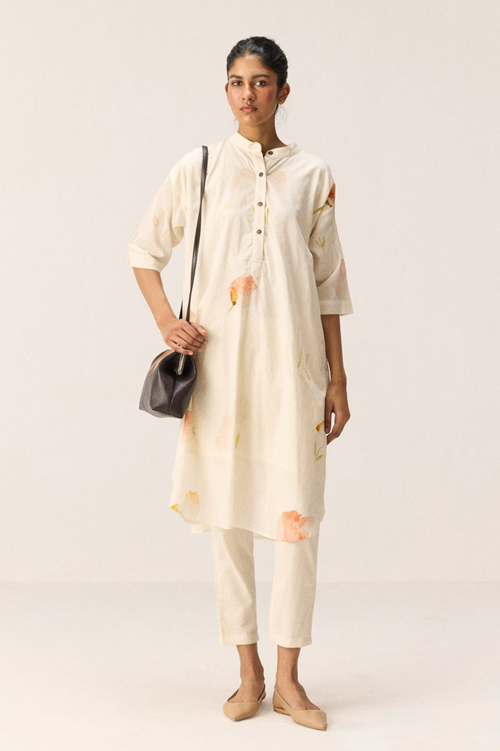 French Hydrangeas Kurta Set