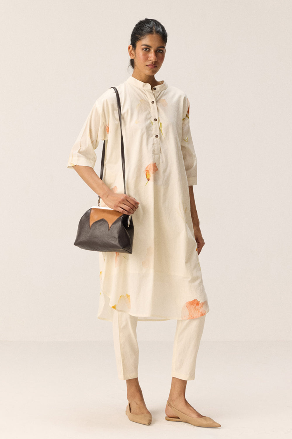 French Hydrangeas Kurta Set