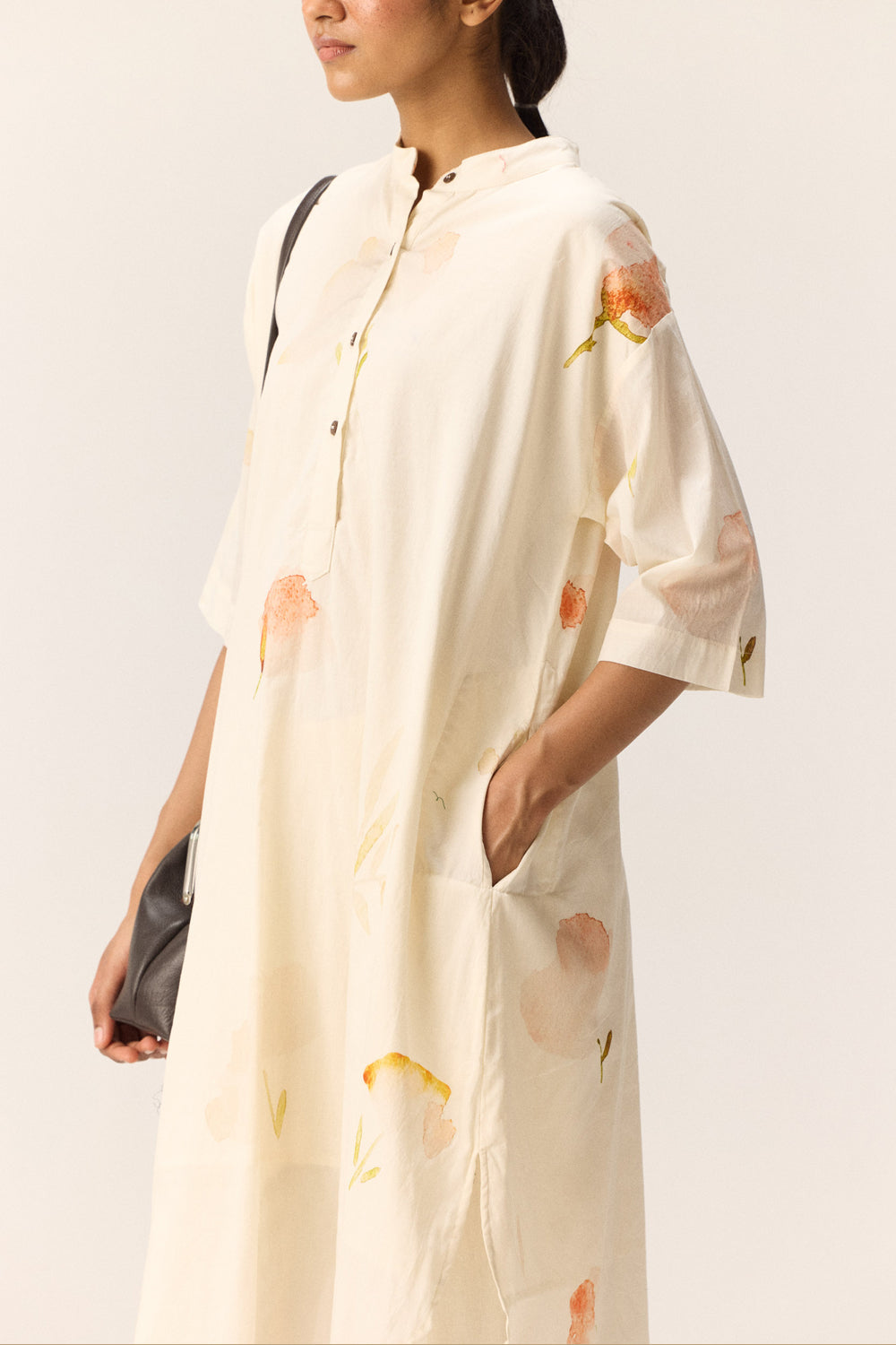 French Hydrangeas Kurta Set