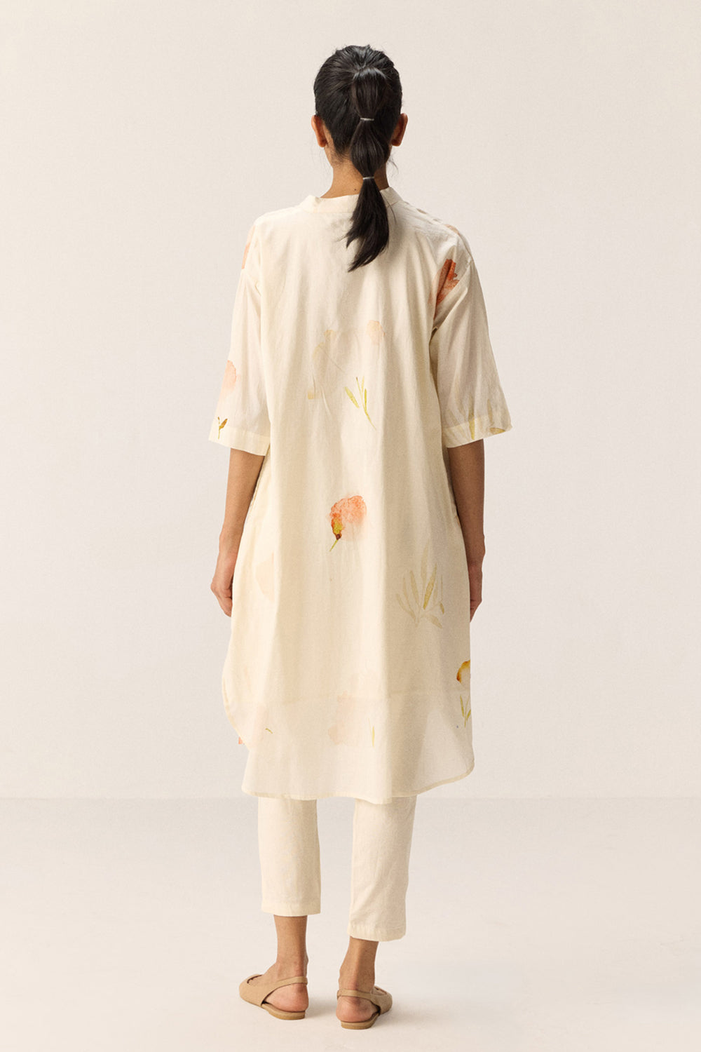 French Hydrangeas Kurta Set