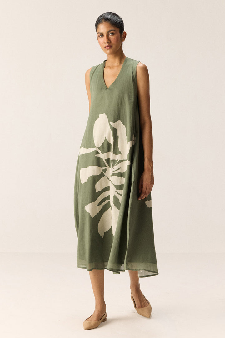 Faded Herb Dress