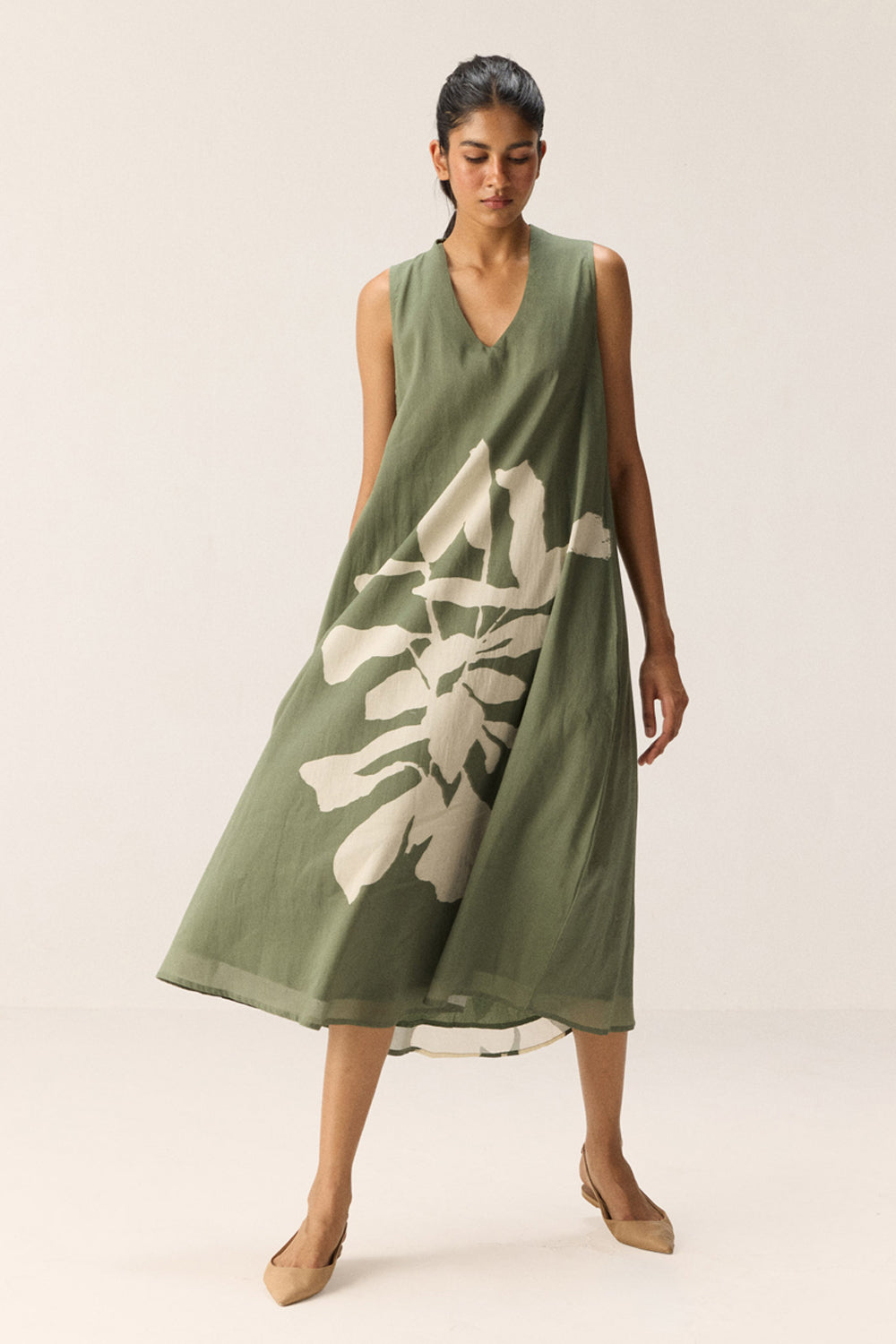 Faded Herb Dress