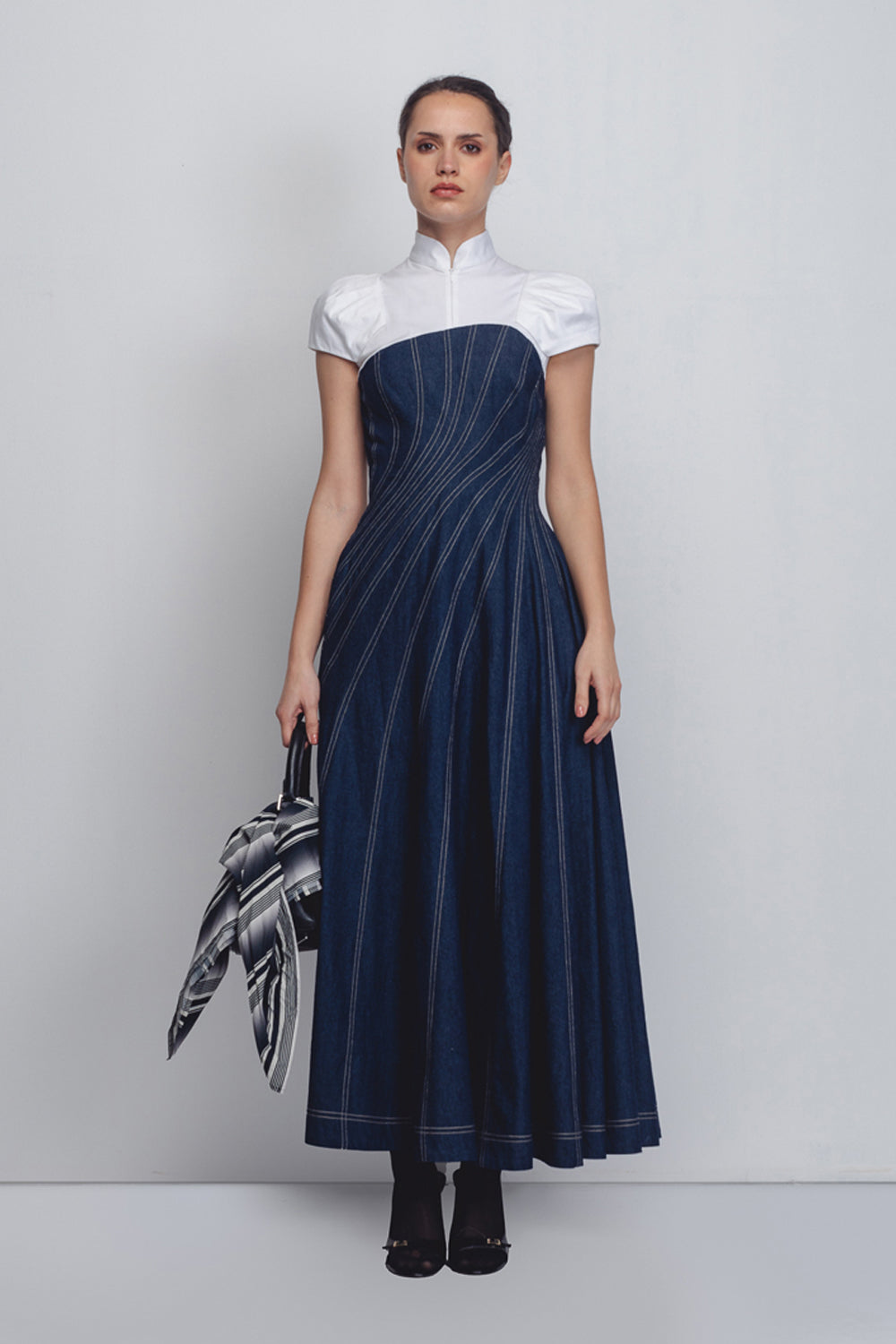 Denim Swirl Dress