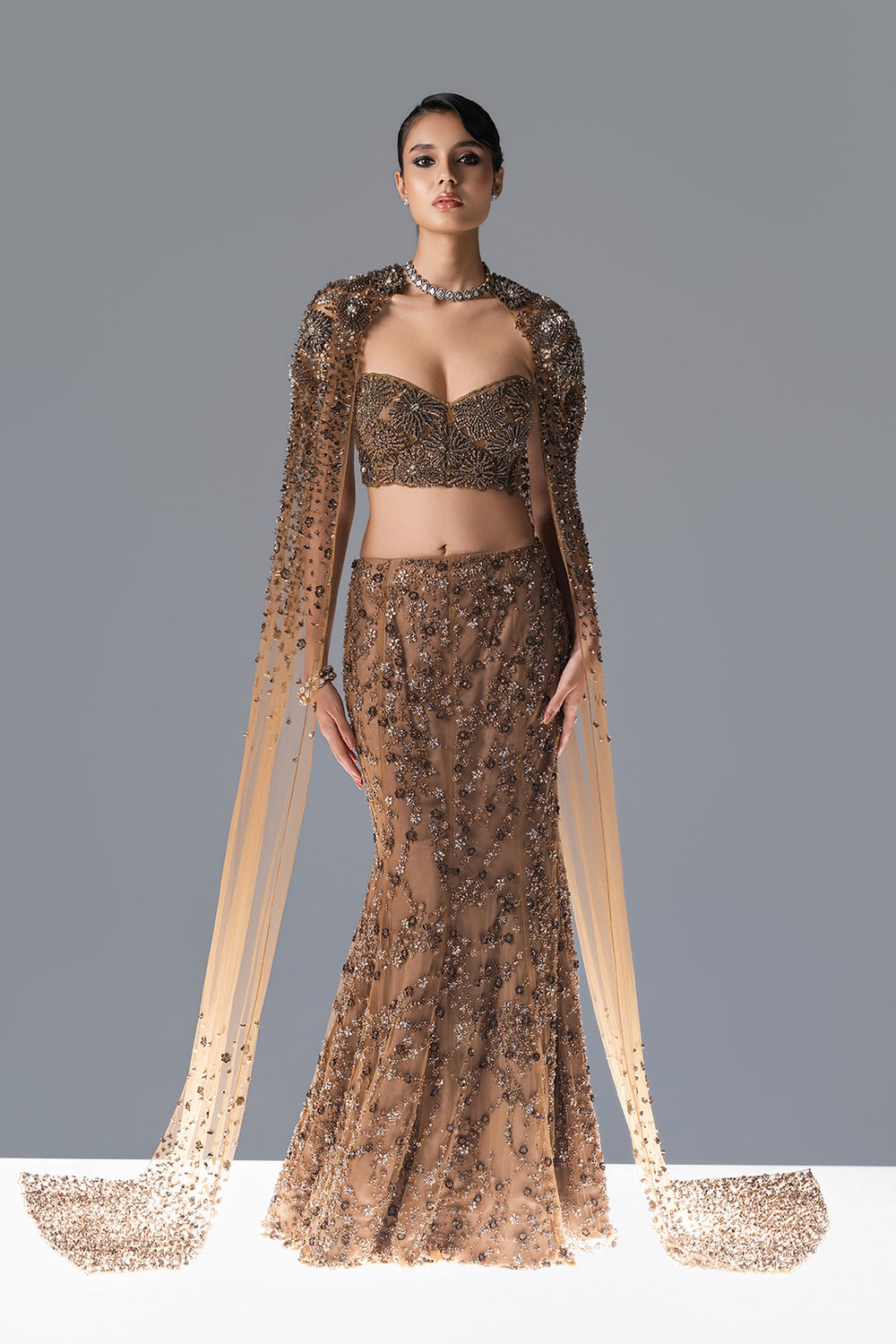 Bloom Veil Lehnga Set