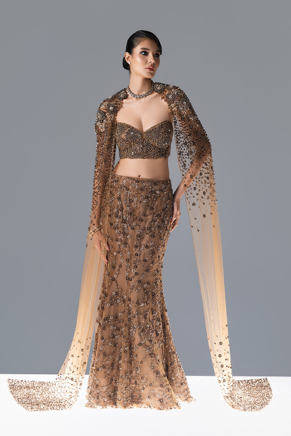 Bloom Veil Lehnga Set