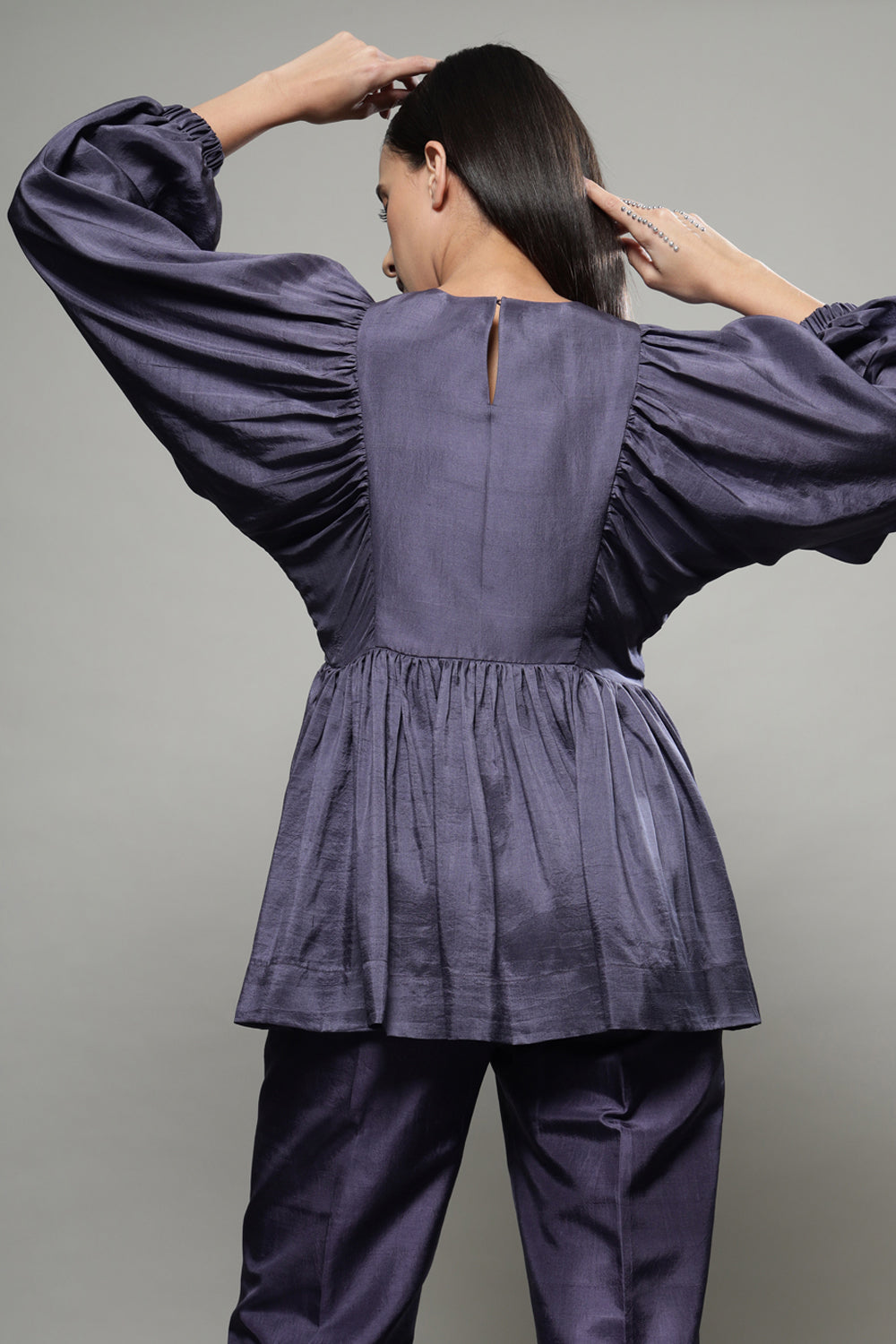 Flared Plum Co-ord Set