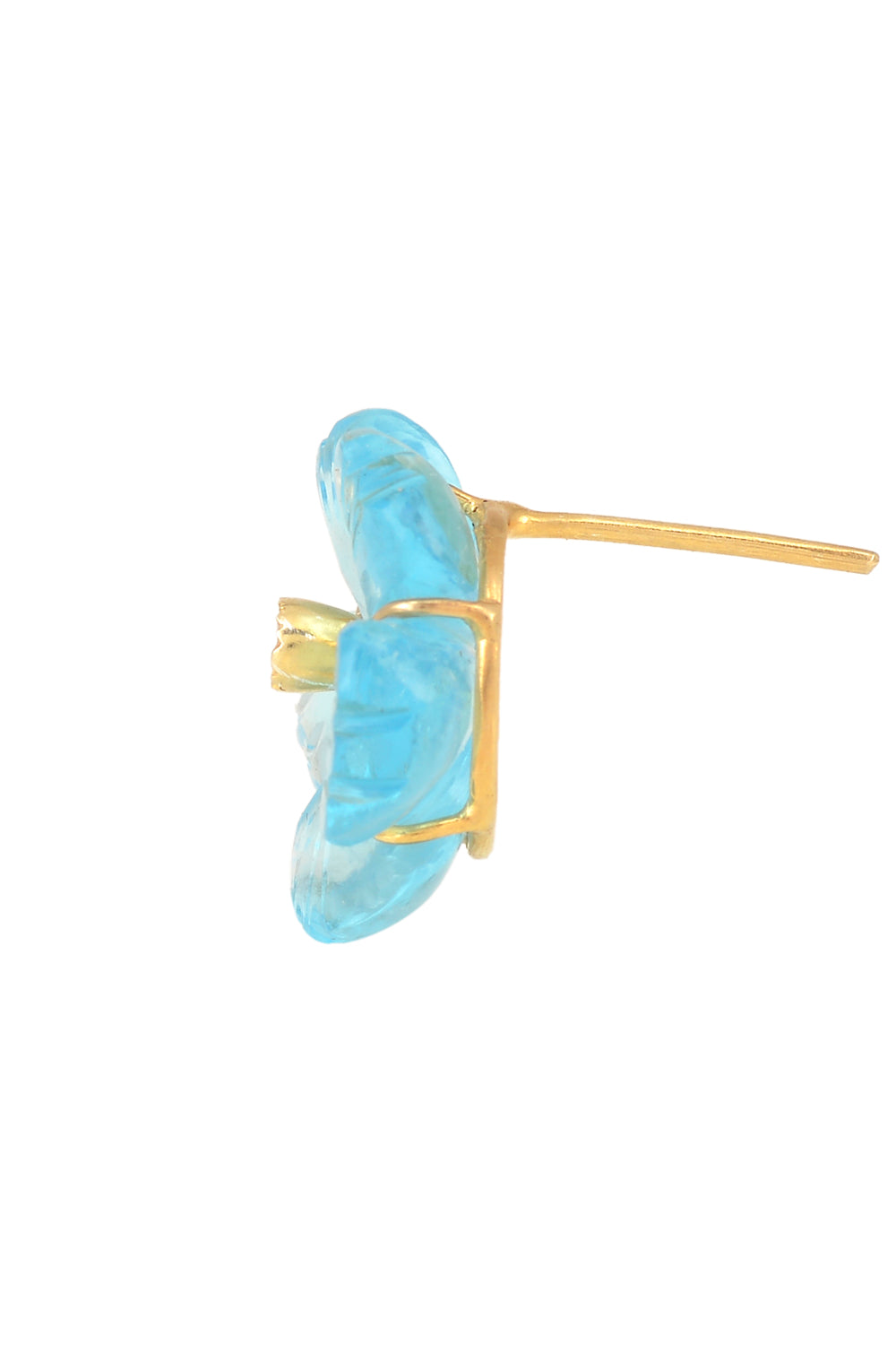 Sky Blue Mini Floral Studs