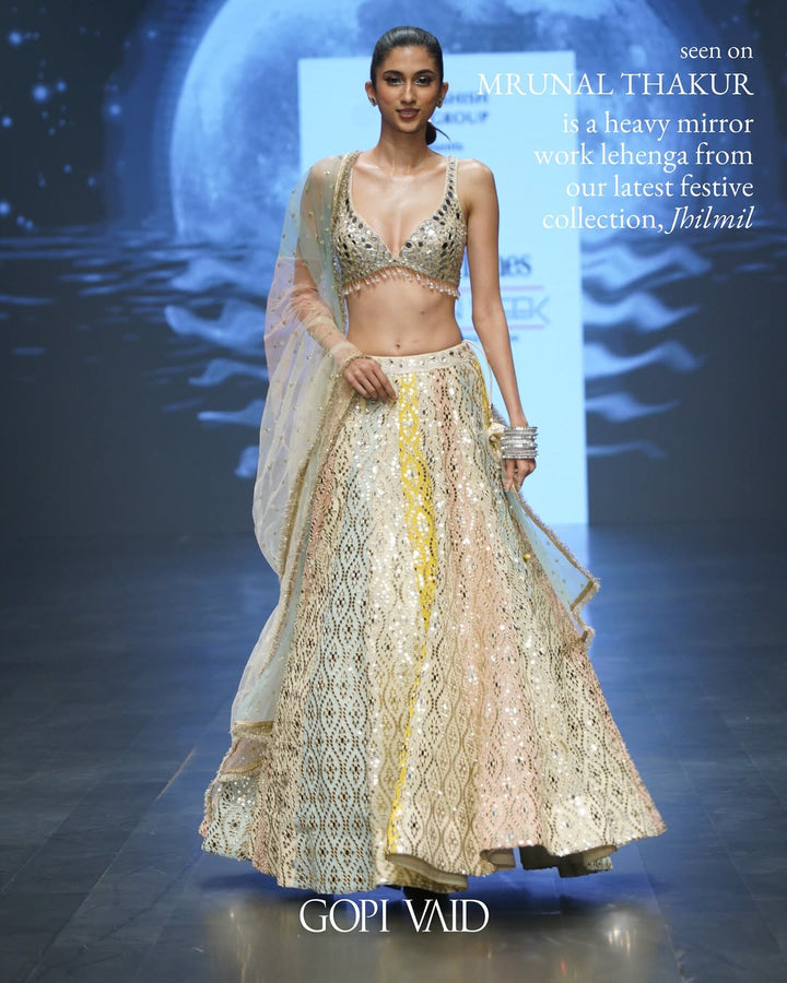 Mrunal Thakur in Ranjeeta Lehenga set