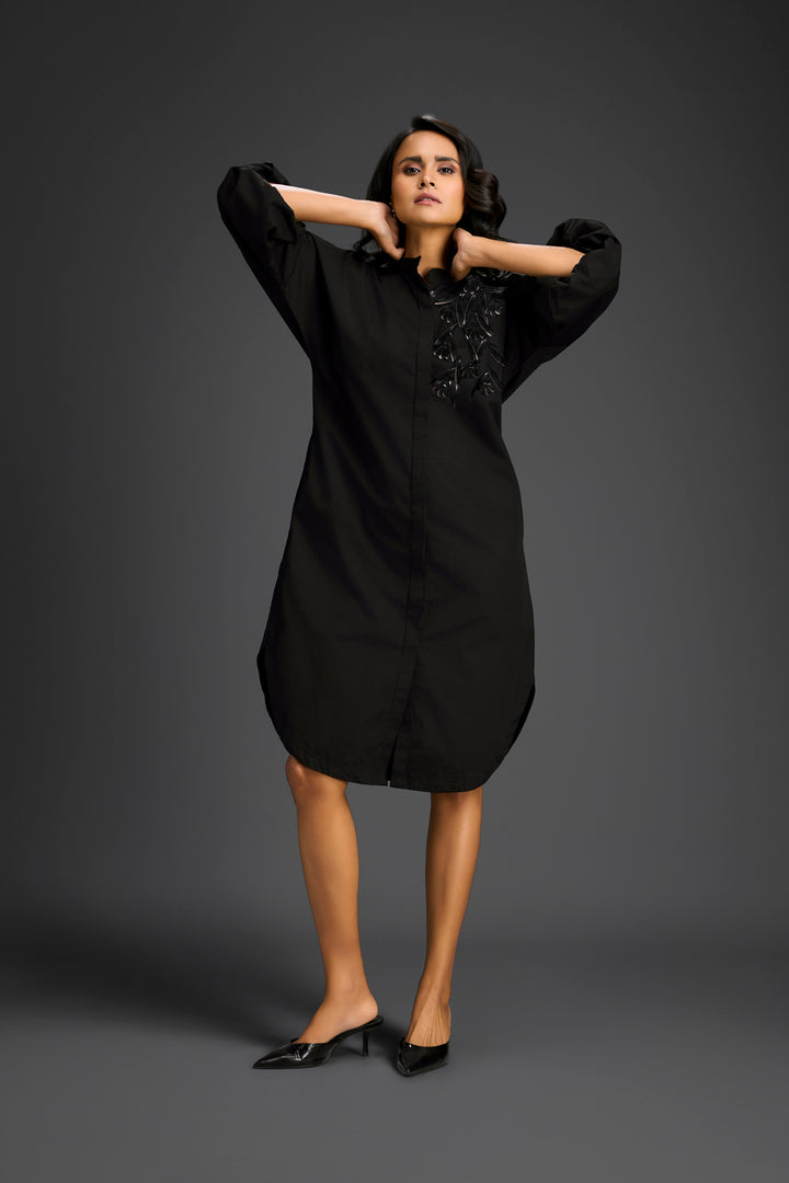 Black Shirt Dress