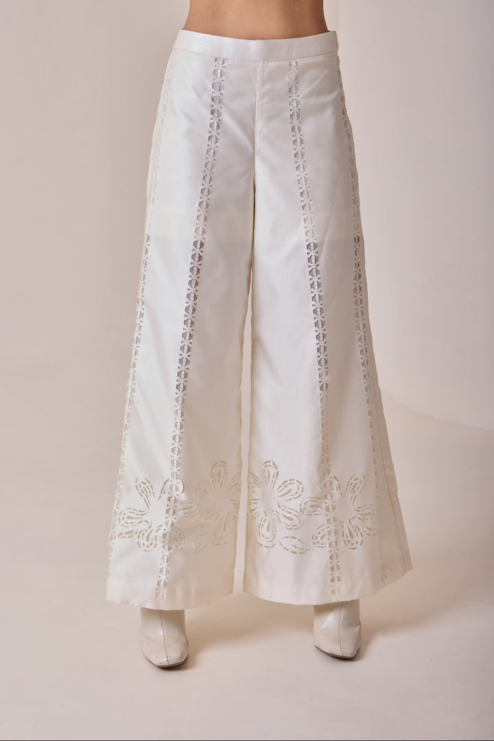 Pearl Cut-Work Pants