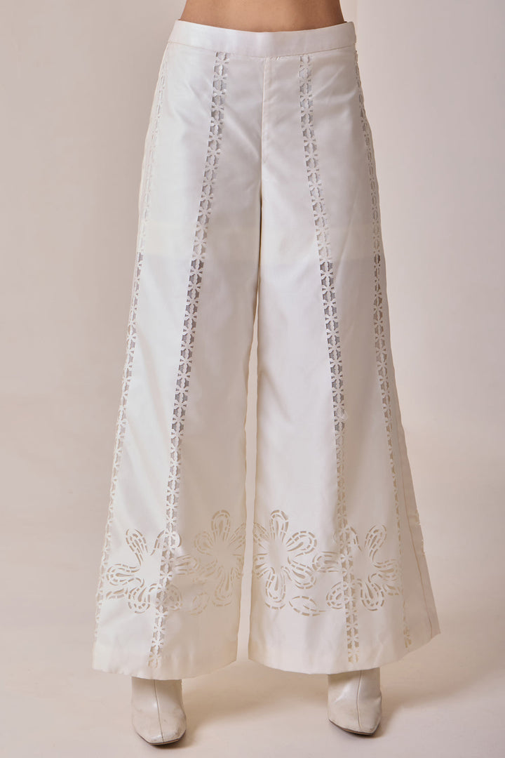 Pearl Cut-Work Pants