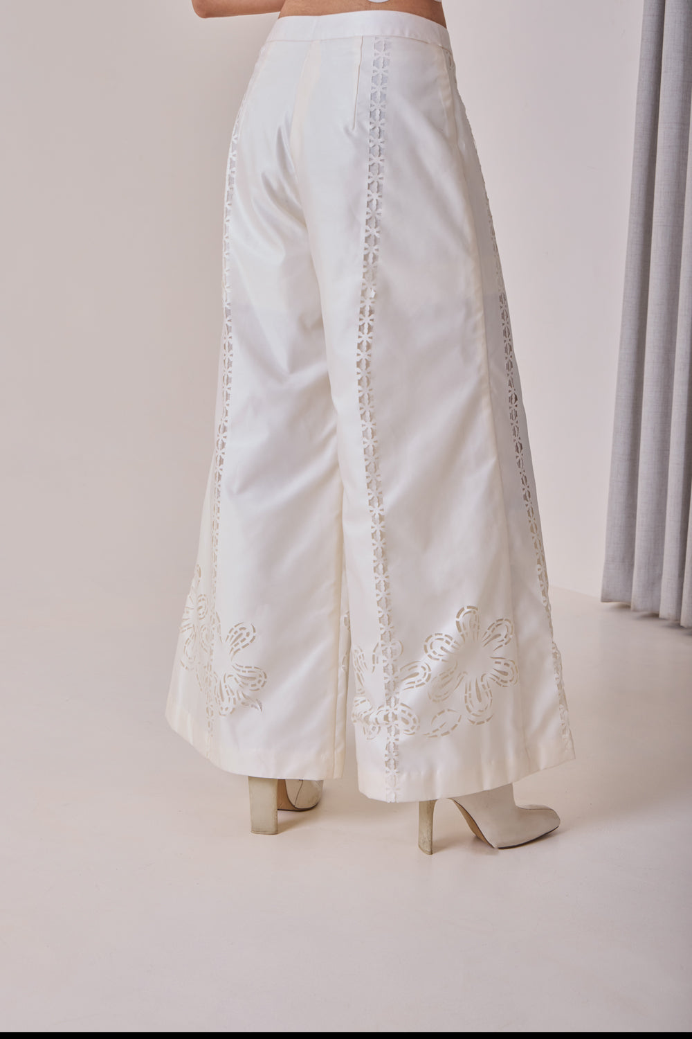 Pearl Cut-Work Pants