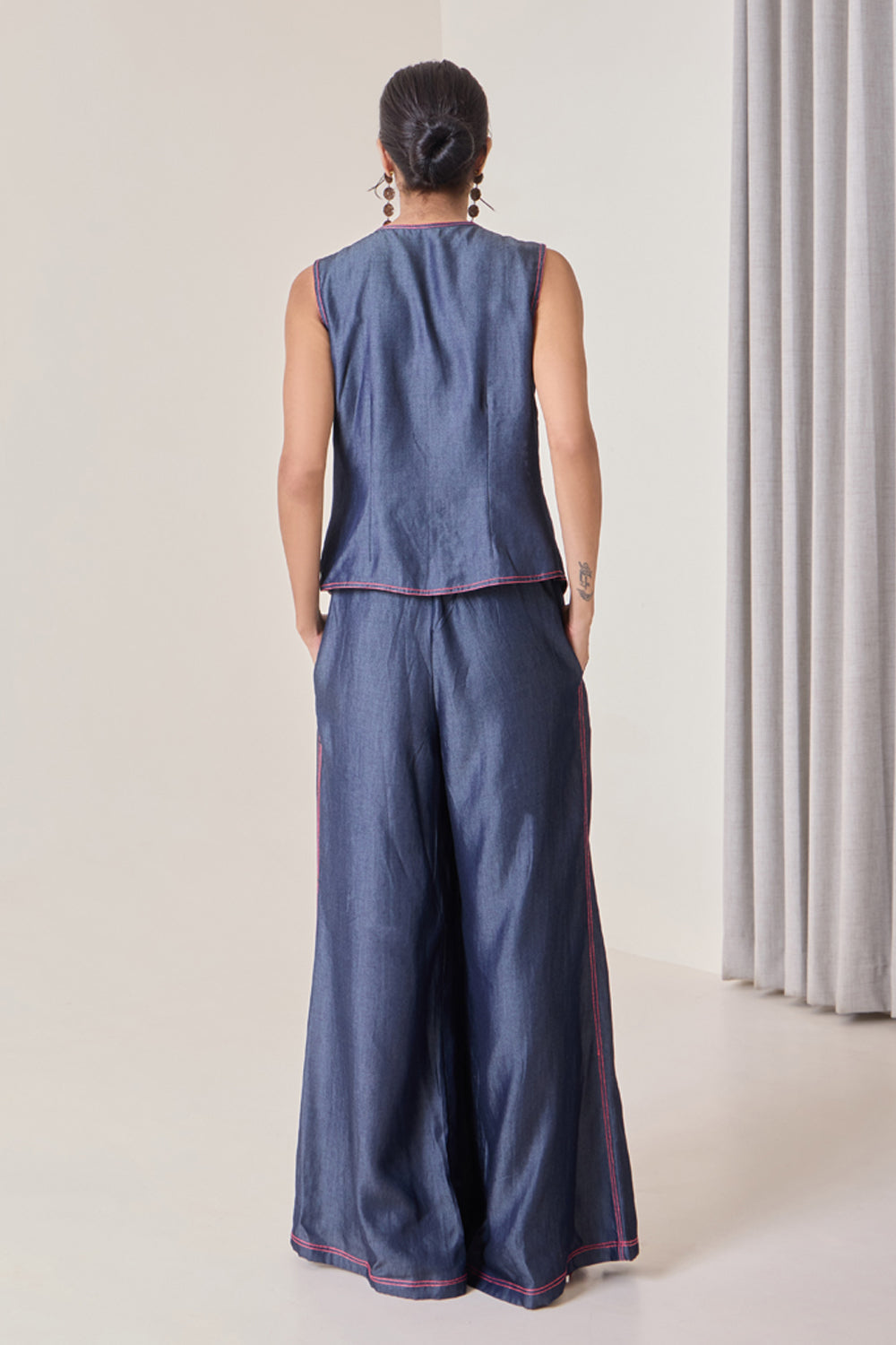 Denim Flared Pants